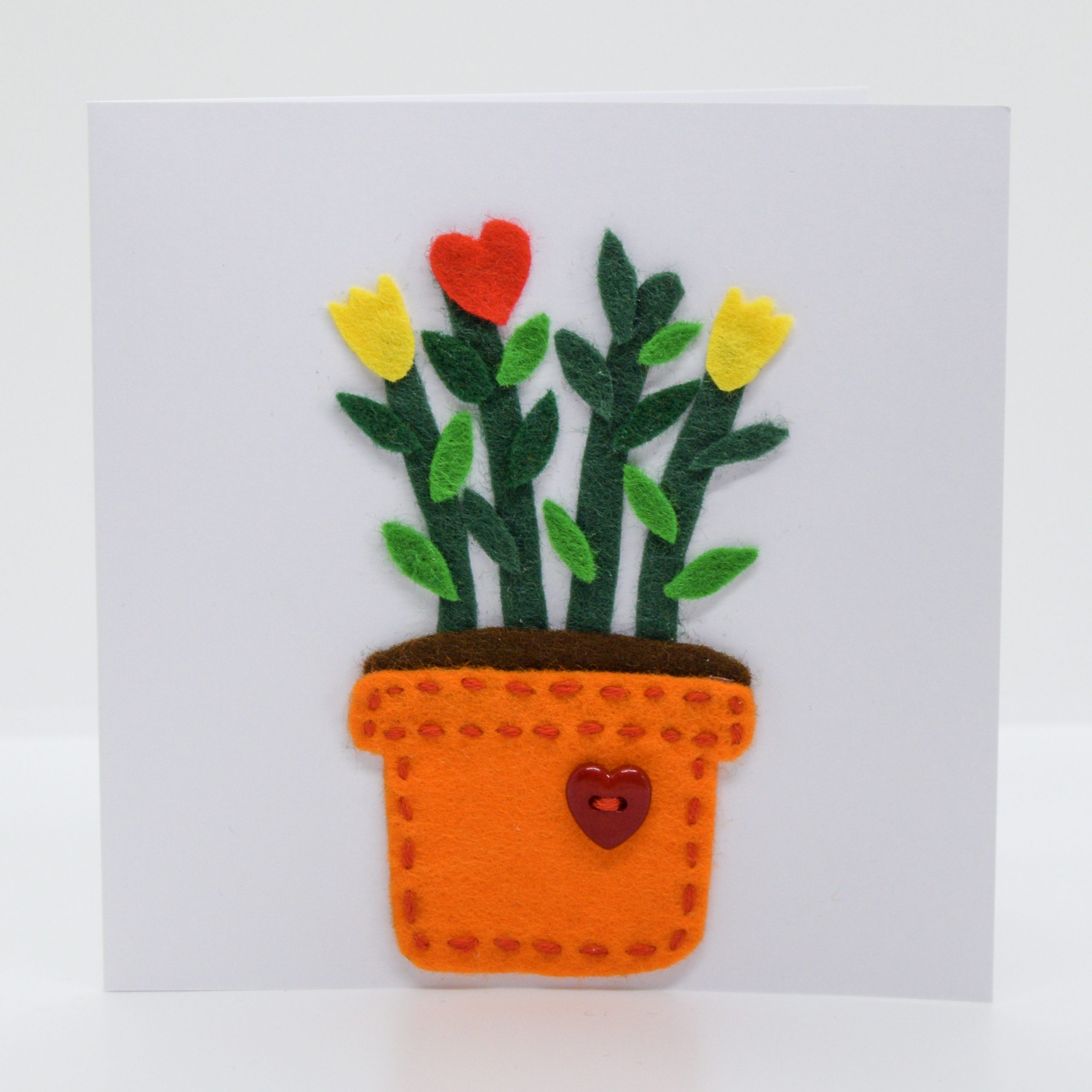 Flowers in Pot Card