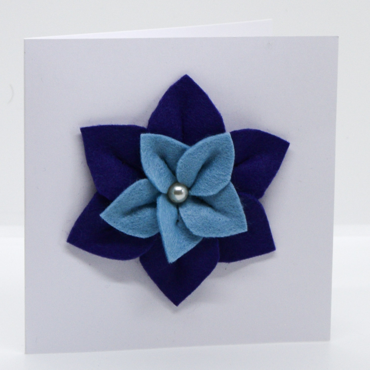 Blue Flower Card