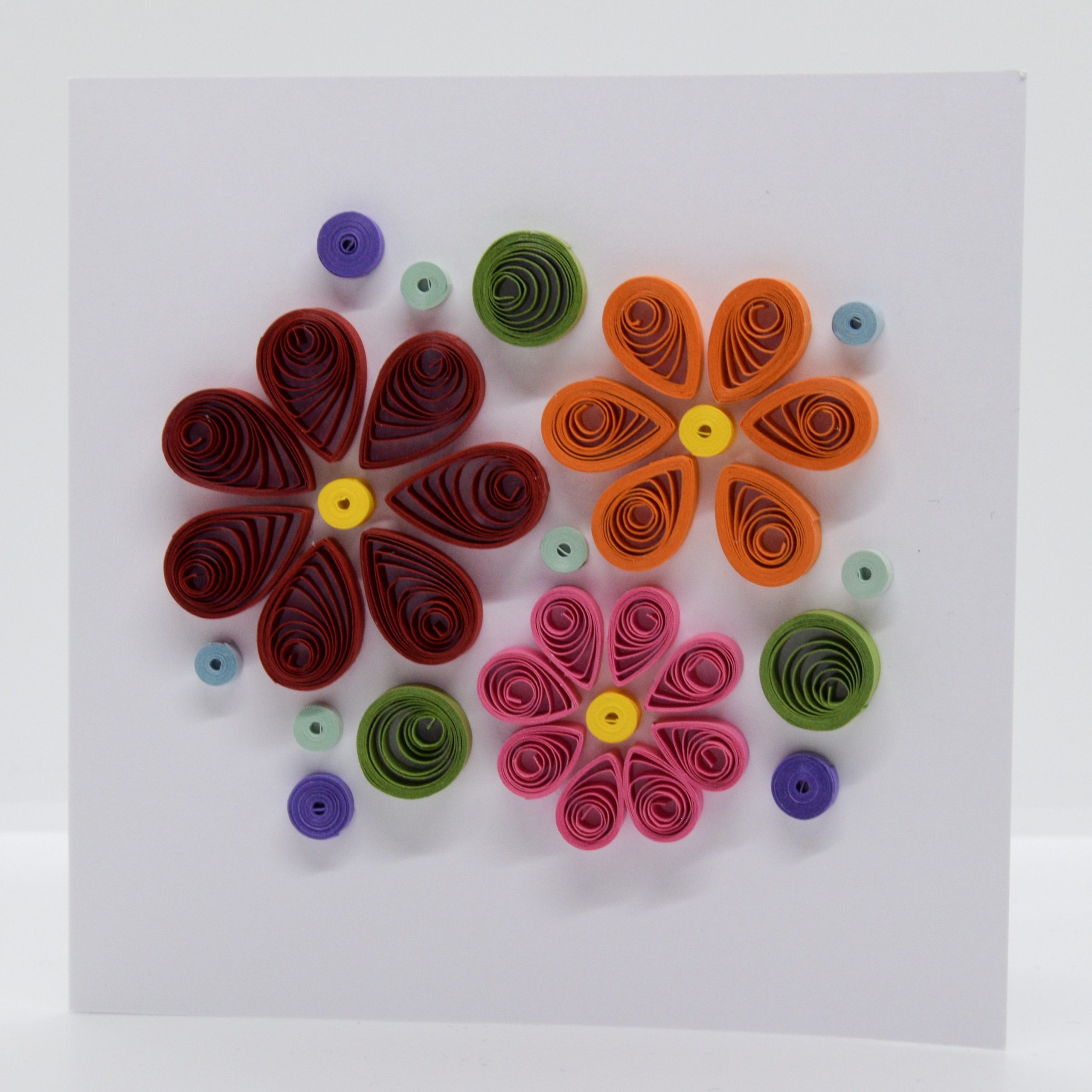 Quilled Flowers Card